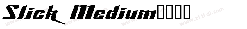 Slick Medium字体转换